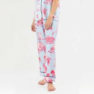 Katie Kime Dallas Toile Pajama Pants
